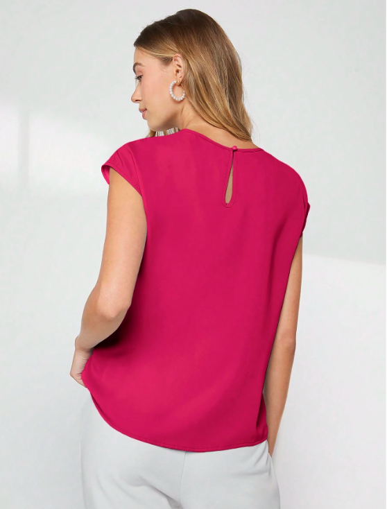 Haut soie rose fushia