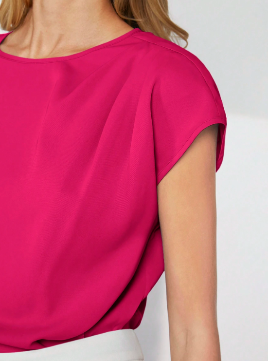 Haut soie rose fushia
